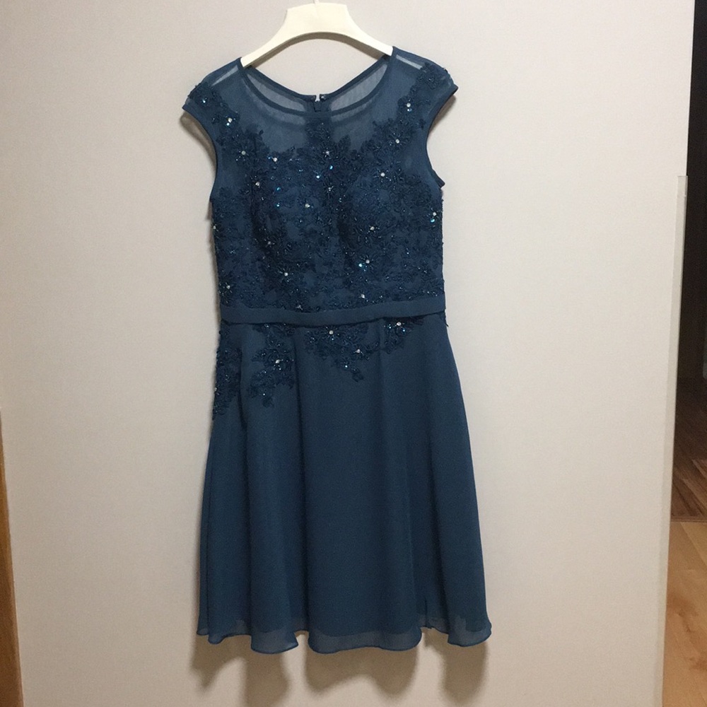 Brand new A-Line chiffon dress - Picture 3 of 4